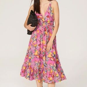 Scotch & Soda Smock Waist Dress Pink sundress size6-8 75%OFF